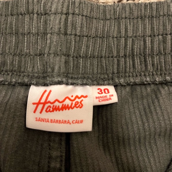 Hammies High Waist Corduroy Shorts Set- Light Blue and Dark Green - Picture 4 of 6